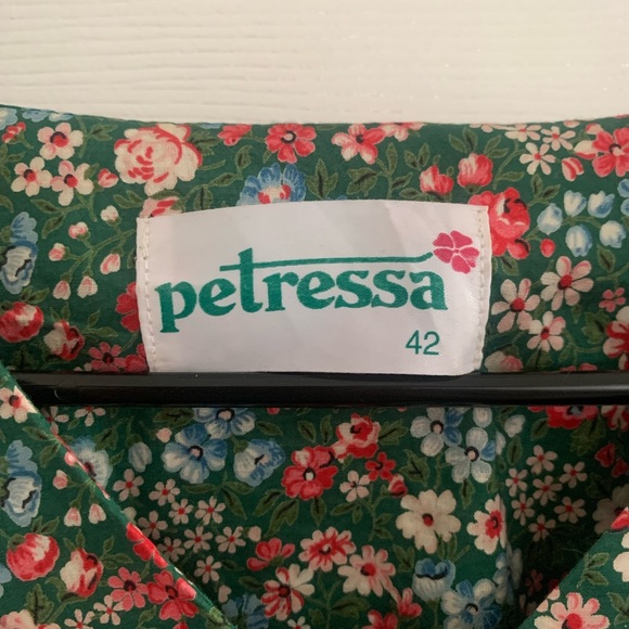 Petressa Dress Multicolor Dress Size 42 Floral Pattern Heart Buttons - Picture 7 of 7